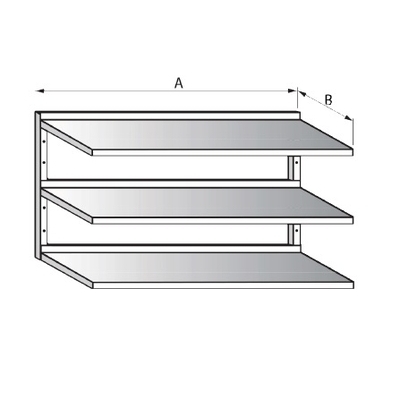  Police nástěnná 3 police 